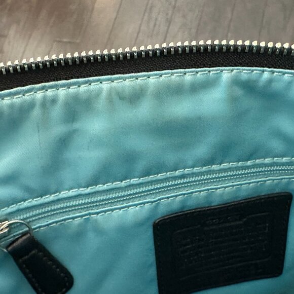 Coach Black & Gray Signature File Cross Body Bag Style #C1168-F17120 - Picture 11 of 16